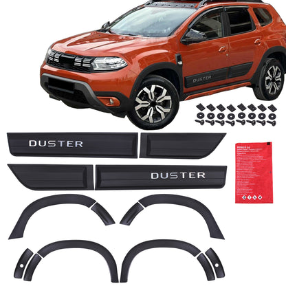 ABS Fender & Door Moulding Body Kit (18-23) For Dacia Duster Off-Road Model - BUYDAY Auto Parts
