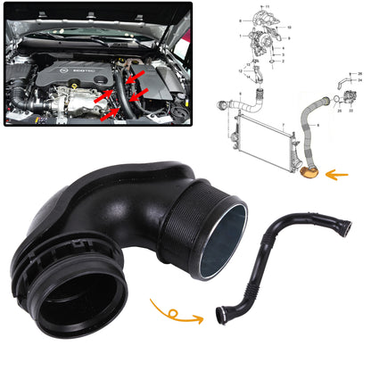 Intercooler Turbo Hose for Vauxhall Insignia A 2.0 CDTi |  Pipe 13242121 - BUYDAY - Hose Pipe