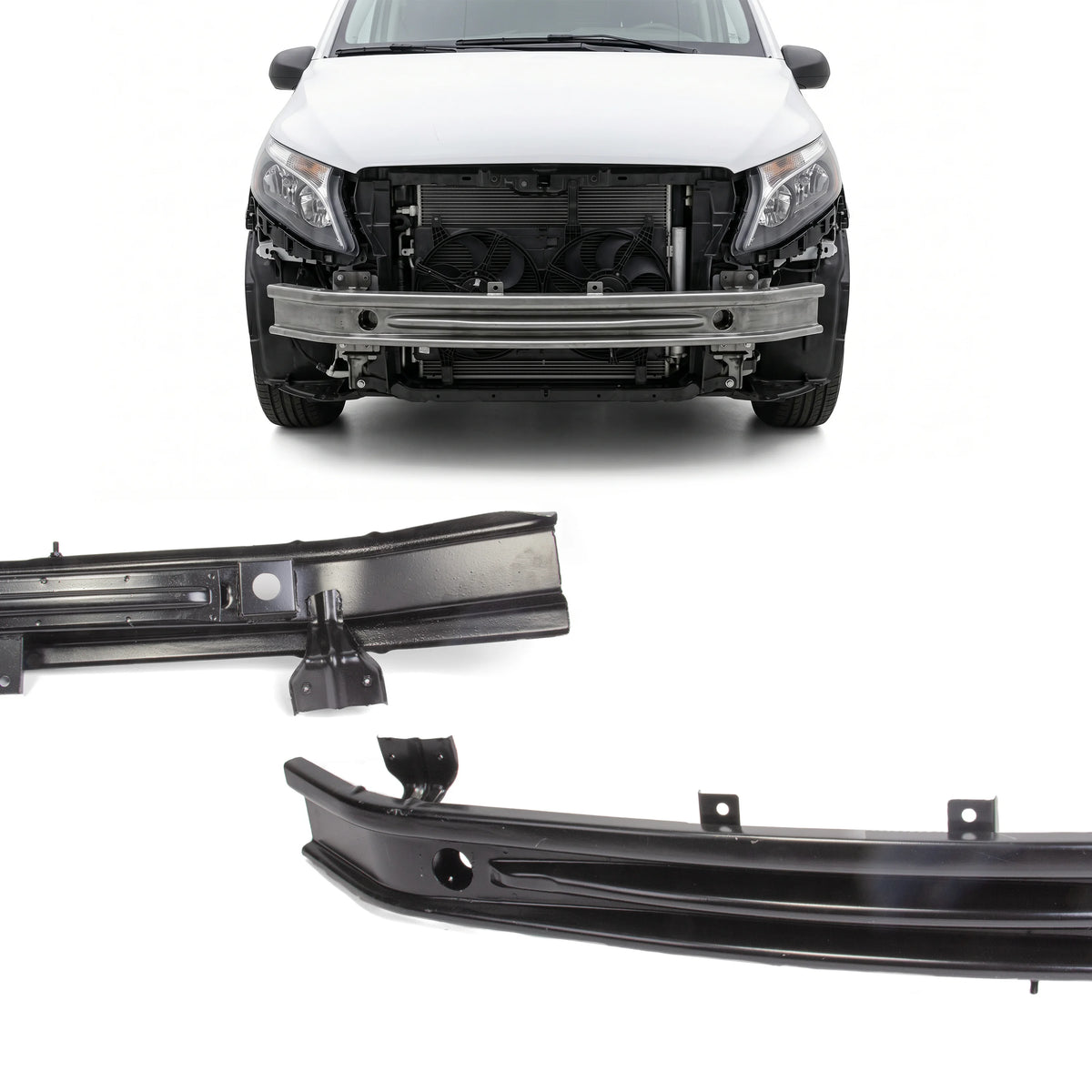 Mercedes-Benz Vito W447 Front Bumper Reinforcement Crash Bar (N-Piece) - BUYDAY - Bumper and Crash Protection - Detail View