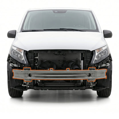 Mercedes-Benz Vito W447 Front Bumper Reinforcement Crash Bar (N-Piece) - BUYDAY - Bumper and Crash Protection - Detail View