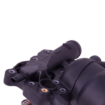 Engine Oil Filter Housing Assembly with Thermostat and Seal Compatible with 3.0 TDI V6 A4 A5 A6 Q5 Q7 Touareg 059115389K