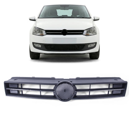Main Grille Black With Chrome Moulding Front Upper 6R0853651C For VW Polo 09-14 - BUYDAY -  - Detail View