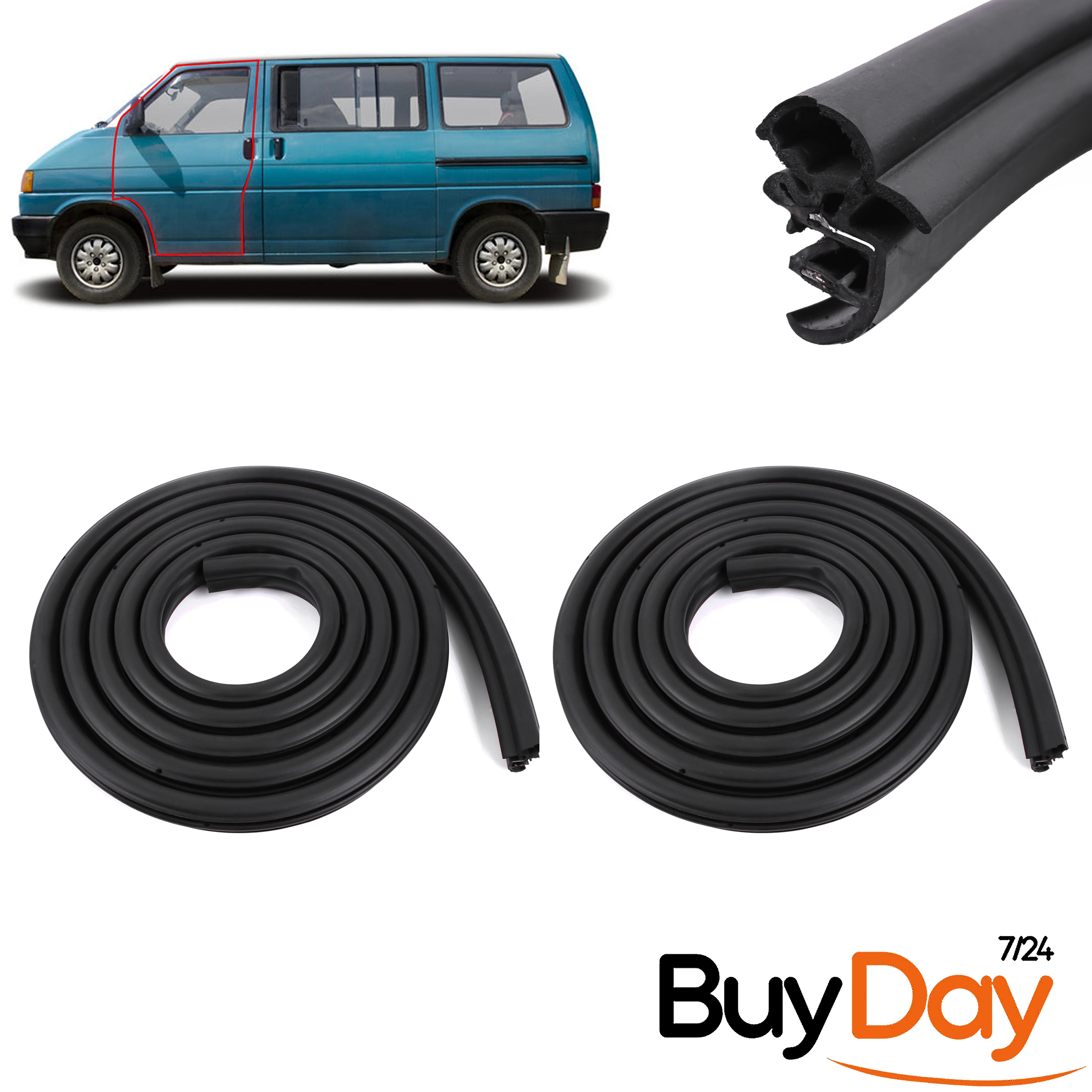  Front Door Body Rubber Seal 