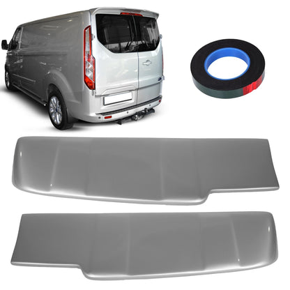 Rear Spoiler Painted Moondust Silver Barn Door for Ford Transit Custom (13-24) - BUYDAY - Ford Van Spoilers and Accessories