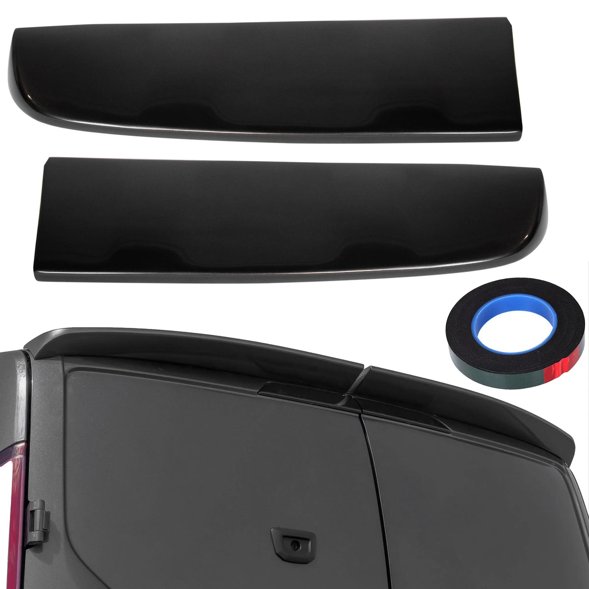 Rear Spoiler Barn Door Painted Magnetic Grey for Ford Transit Custom (13-24) - BUYDAY - Sunroof Repair Kits - Detail View