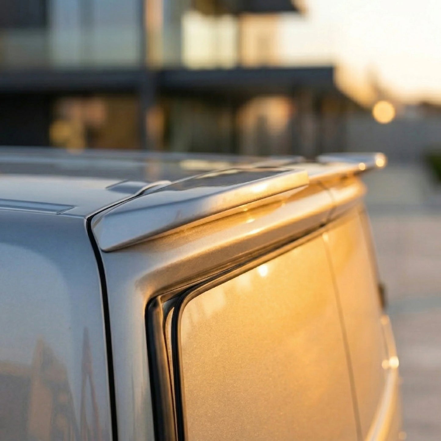 Rear Spoiler Barn Door Painted Moondust Silver for Ford Transit Custom (2024+ON)