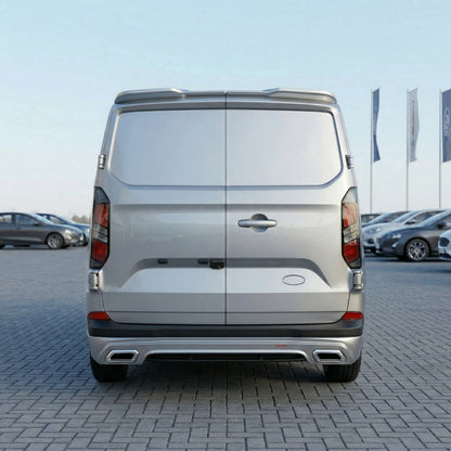 Rear Spoiler Barn Door Painted Moondust Silver for Ford Transit Custom (2024+ON)
