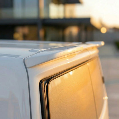Rear Spoiler Barn Door Painted Frozen White for Ford Transit Custom (2024+ON)