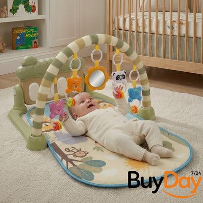 Gym Play Mat Baby Newborn Kid Green Fitness Music Lay Fun Piano Music Kid Gift