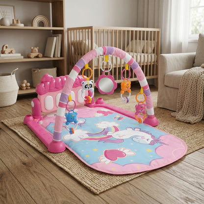 Gym Play Mat Baby Newborn Kid Pink Fitness Music Lay Fun Piano Music Kid Gift - Detail View - BUYDAY