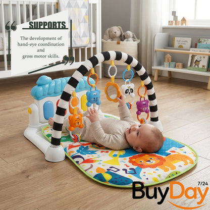 Gym Play Mat Baby Newborn Kid White Fitness Music Lay Fun Piano Music Kid Gift