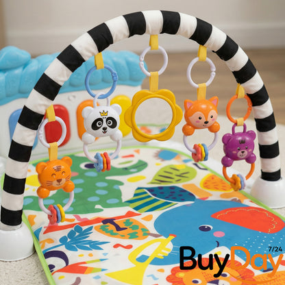 Gym Play Mat Baby Newborn Kid White Fitness Music Lay Fun Piano Music Kid Gift