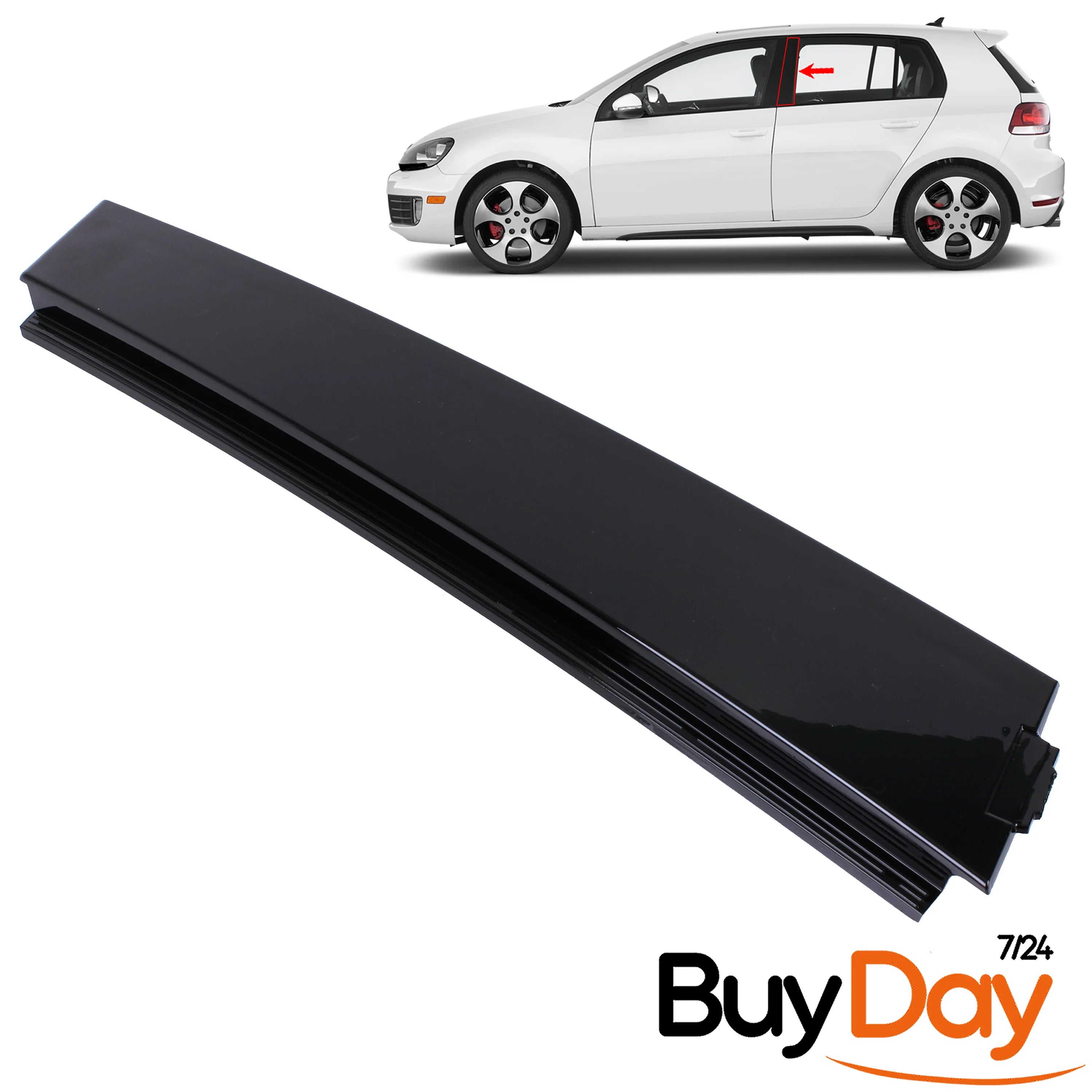 Rear Left B-Pillar Trim Cover Panel, Nearside (N/S) Passenger Side