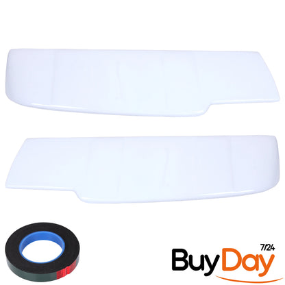 Spoiler for Barn Door Models, Painted in Frozen White