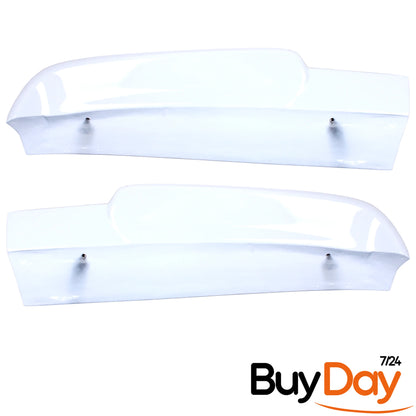 Spoiler for Barn Door Models, Painted in Frozen White