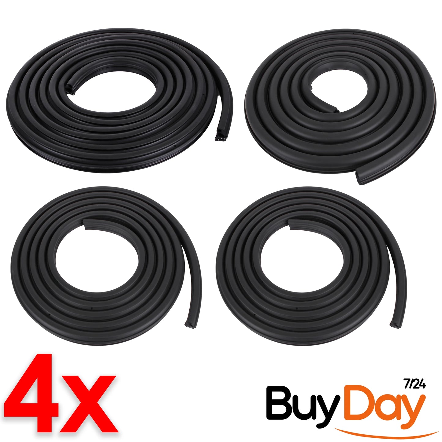 Weatherstrip Rubber Seal Set