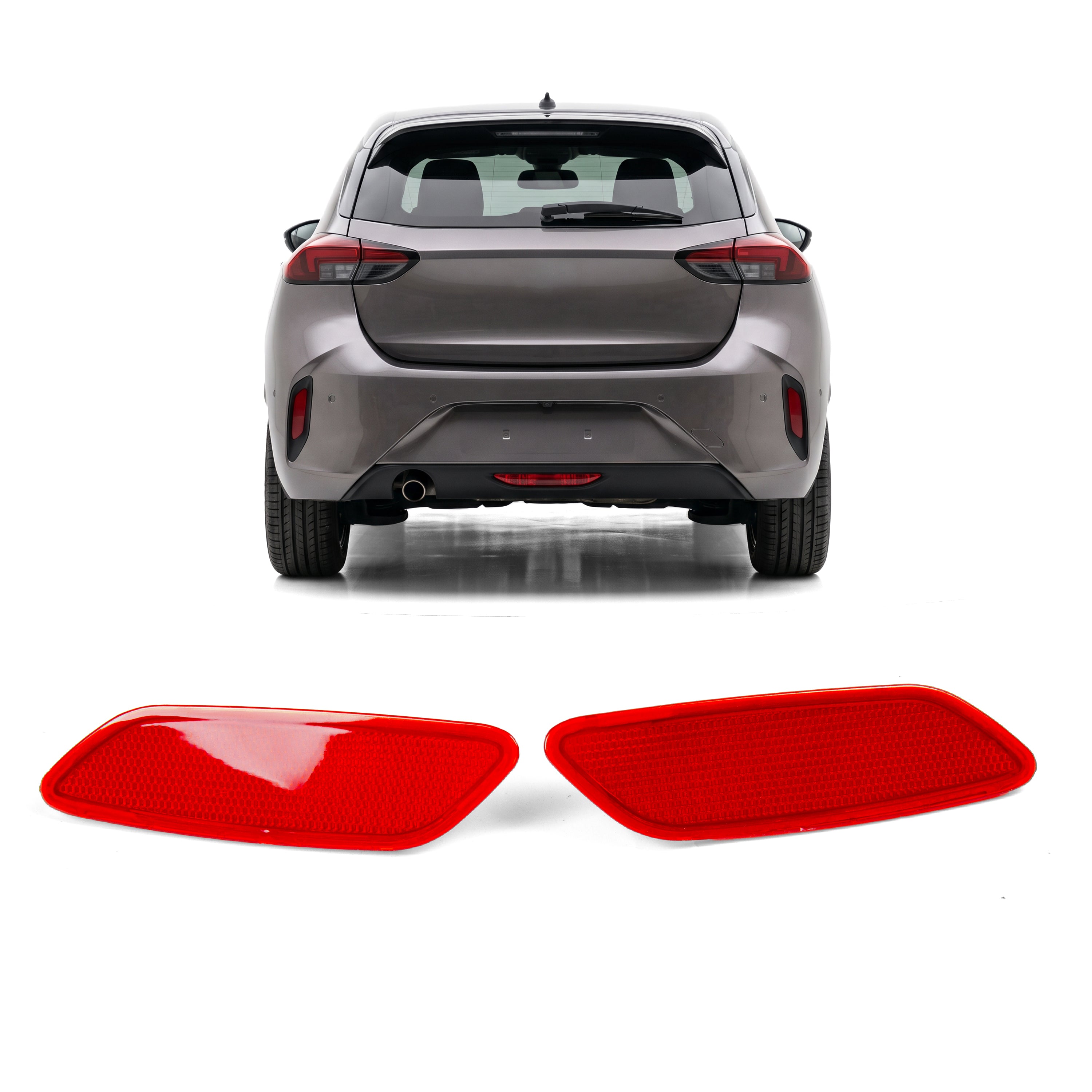 2x Rear Side Bumper Reflector L+R for Opel Corsa F 9829303780 9829303880 - Detail View - BUYDAY