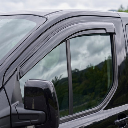 2 Pcs Wind Rain Sun Smoke Guard Deflectors Front for Ford Tourneo Custom 2012+on - Detail View - BUYDAY