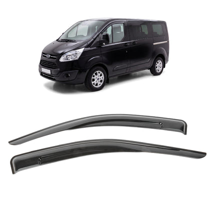 2 Pcs Wind Rain Sun Smoke Guard Deflectors Front for Ford Tourneo Custom 2012+on - Detail View - BUYDAY
