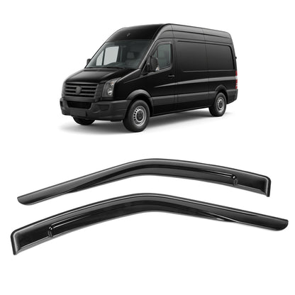 Wind Rain Sun Smoke Guard Deflectors Front 2 Pcs for VW Crafter (2006-Onwards) - Detail View - BUYDAY