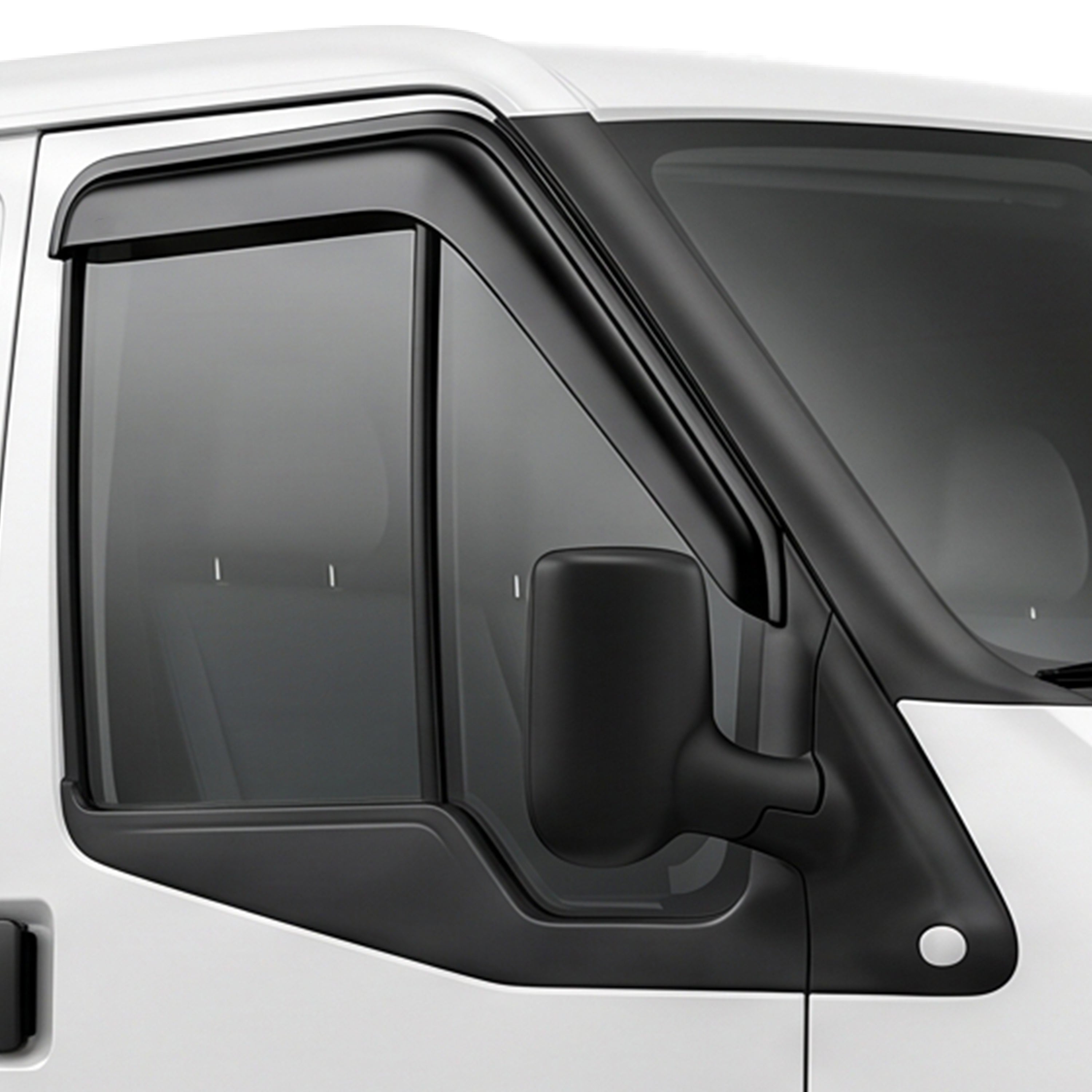 A Set Of Front Wind Rain Smoke Deflectors L Shape For Ford Transit Mk6 Mk7 00-13 - Detail View - BUYDAY