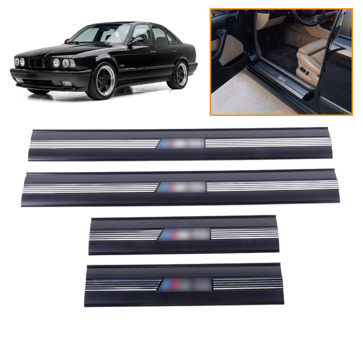Rear Outer Door Sill Trim Left or Right For BMW E34 M5 51472232915 - Detail View - BUYDAY
