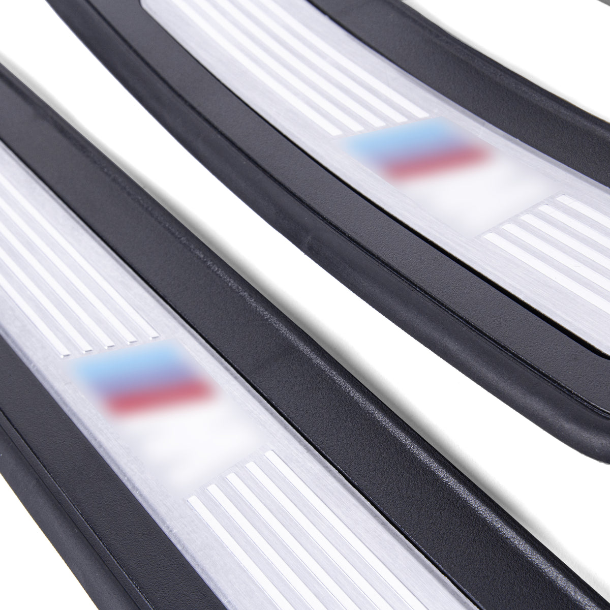 For BMW 5 Series F10 M5 A51478050000 Black Door Sill Plate - Detail View - BUYDAY