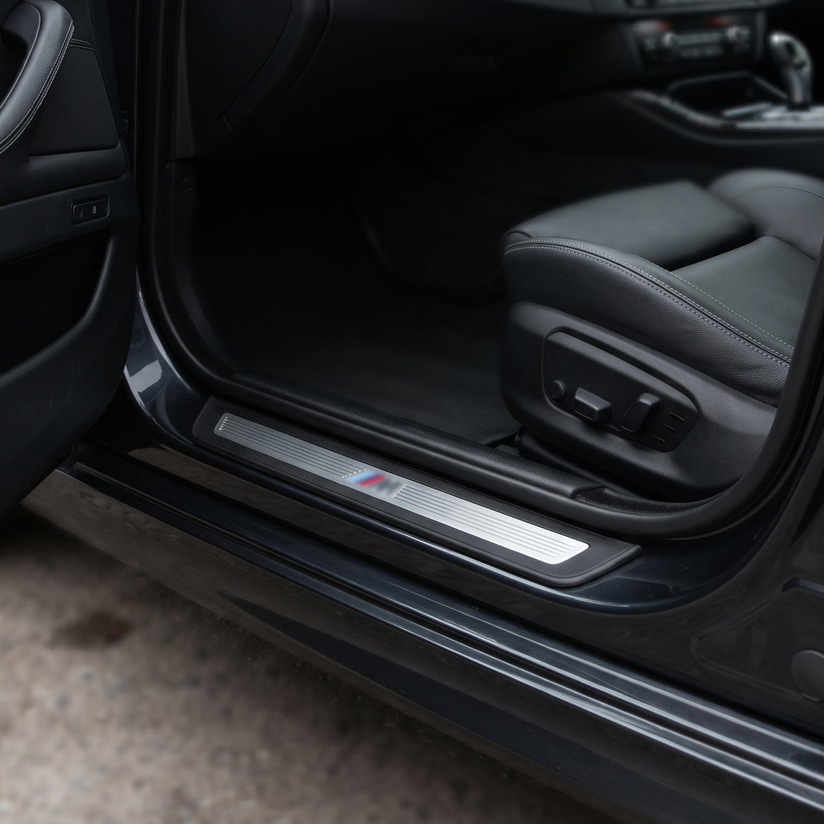 For BMW 5 Series F10 M5 A51478050000 Black Door Sill Plate - Detail View - BUYDAY