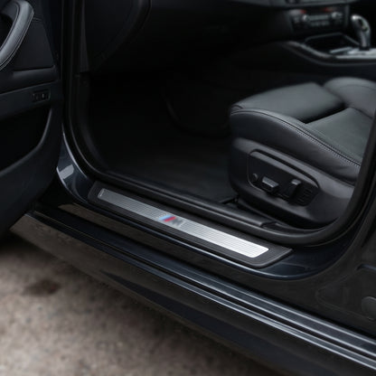 For BMW 5 Series F10 M5 A51478050000 Black Door Sill Plate - Detail View - BUYDAY