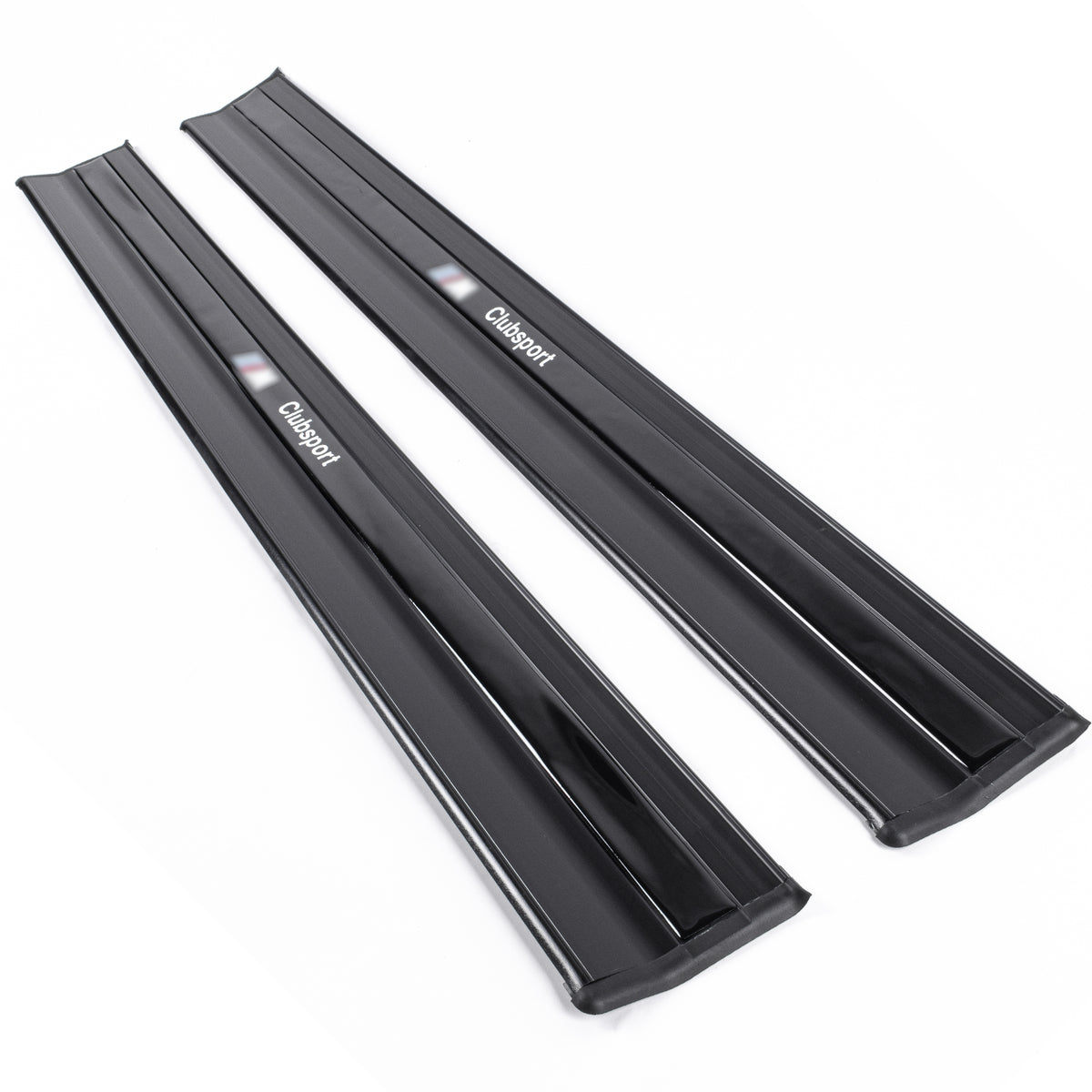 For BMW E46 Coupe M3 Style (1999-2006) Black Door Sill Trim - Detail View - BUYDAY