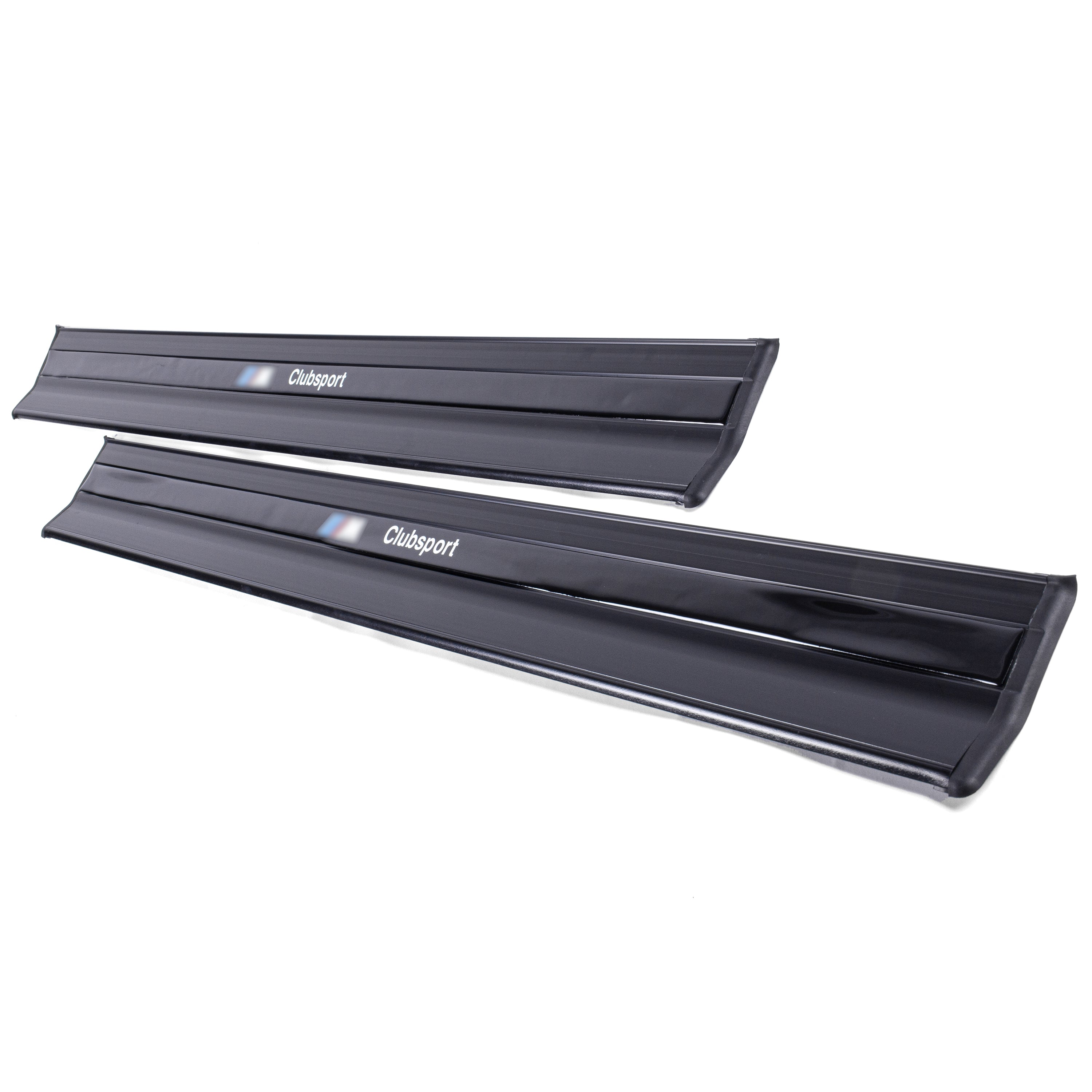 For BMW E46 Coupe M3 Style (1999-2006) Black Door Sill Trim - Detail View - BUYDAY
