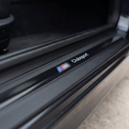 For BMW E46 Coupe M3 Style (1999-2006) Black Door Sill Trim - Detail View - BUYDAY
