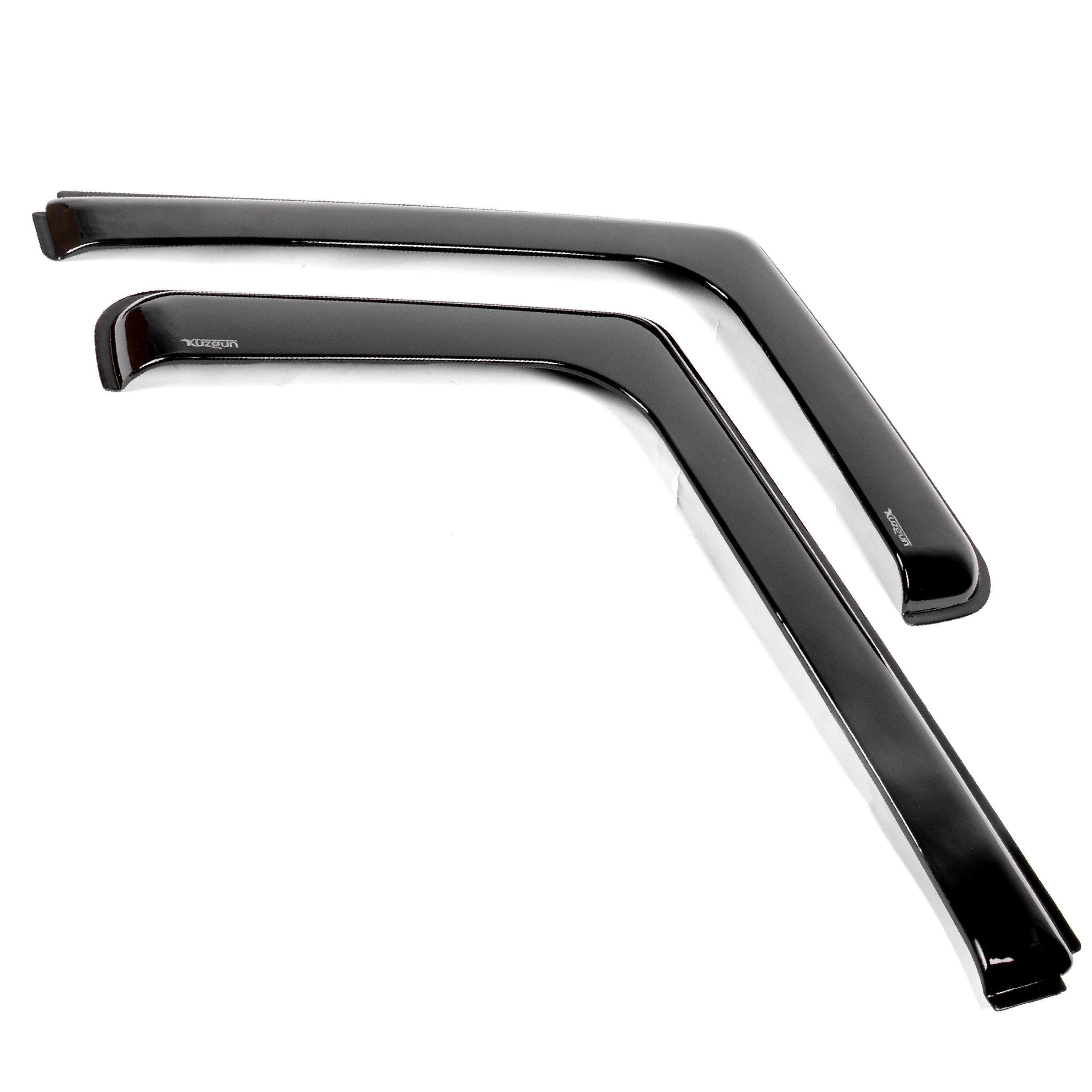 2x Front Wind Rain Smoke Deflectors L Shape for Ford Transit Mk6 Mk7 (2000-2013) - Detail View - BUYDAY