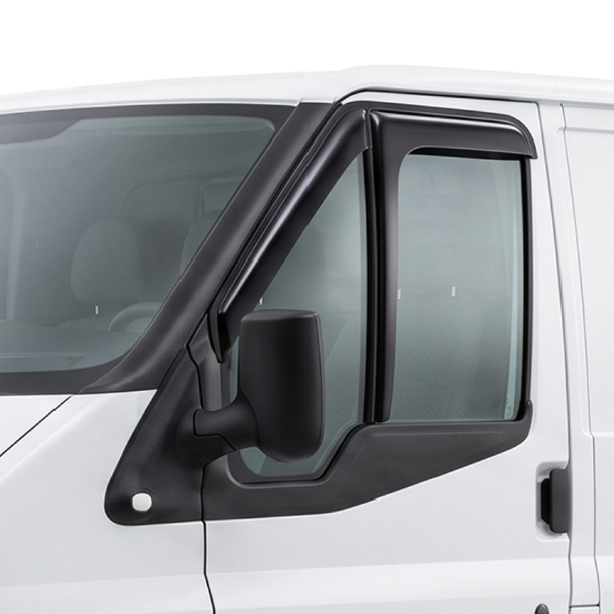 2x Front Wind Rain Smoke Deflectors L Shape for Ford Transit Mk6 Mk7 (2000-2013) - Detail View - BUYDAY