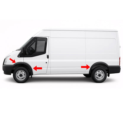 For Ford Transit MK7 2006-2013 Wheel Arch Trims | Wing Flare Cover Protector Set - Detail View - BUYDAY