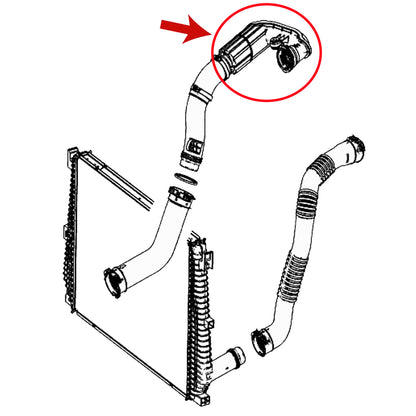 Turbo Hose Pipe for Renault Megane IV Kadjar Mercedes W205 1.6 A6260900042 - Detail View - BUYDAY