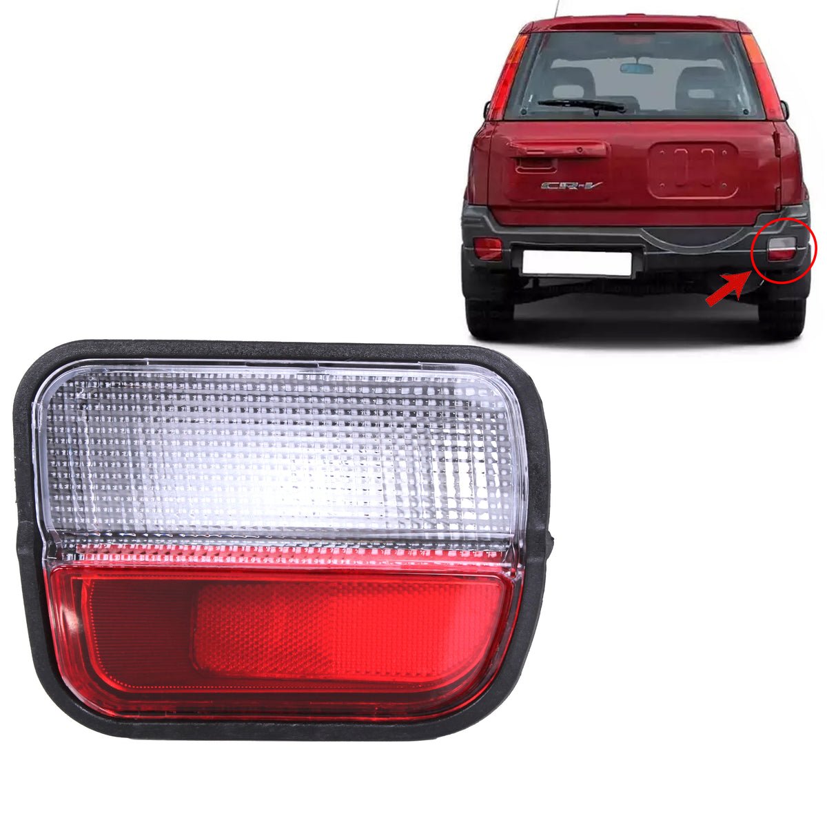 For Honda CRV 1997-2001 Rear Bumper Reverse Light Right White 33751-S10-G01 - Detail View - BUYDAY
