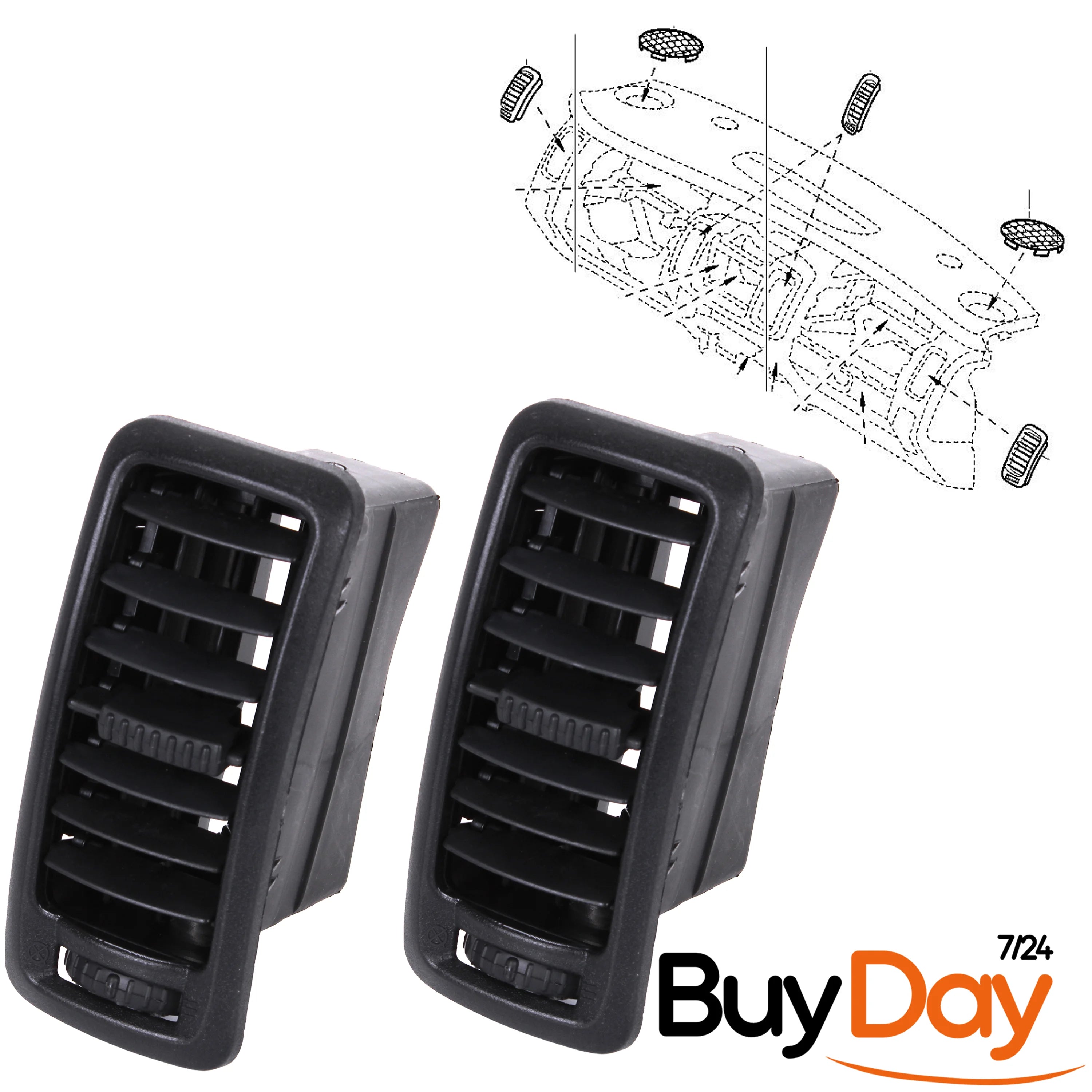 buyday Dashboard Air Vent Grilles