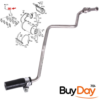 buyday Exhaust Pressure Sensor Pipe