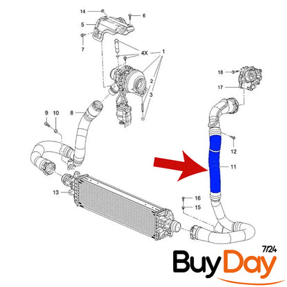 buyday Intercooler Turbo Hose