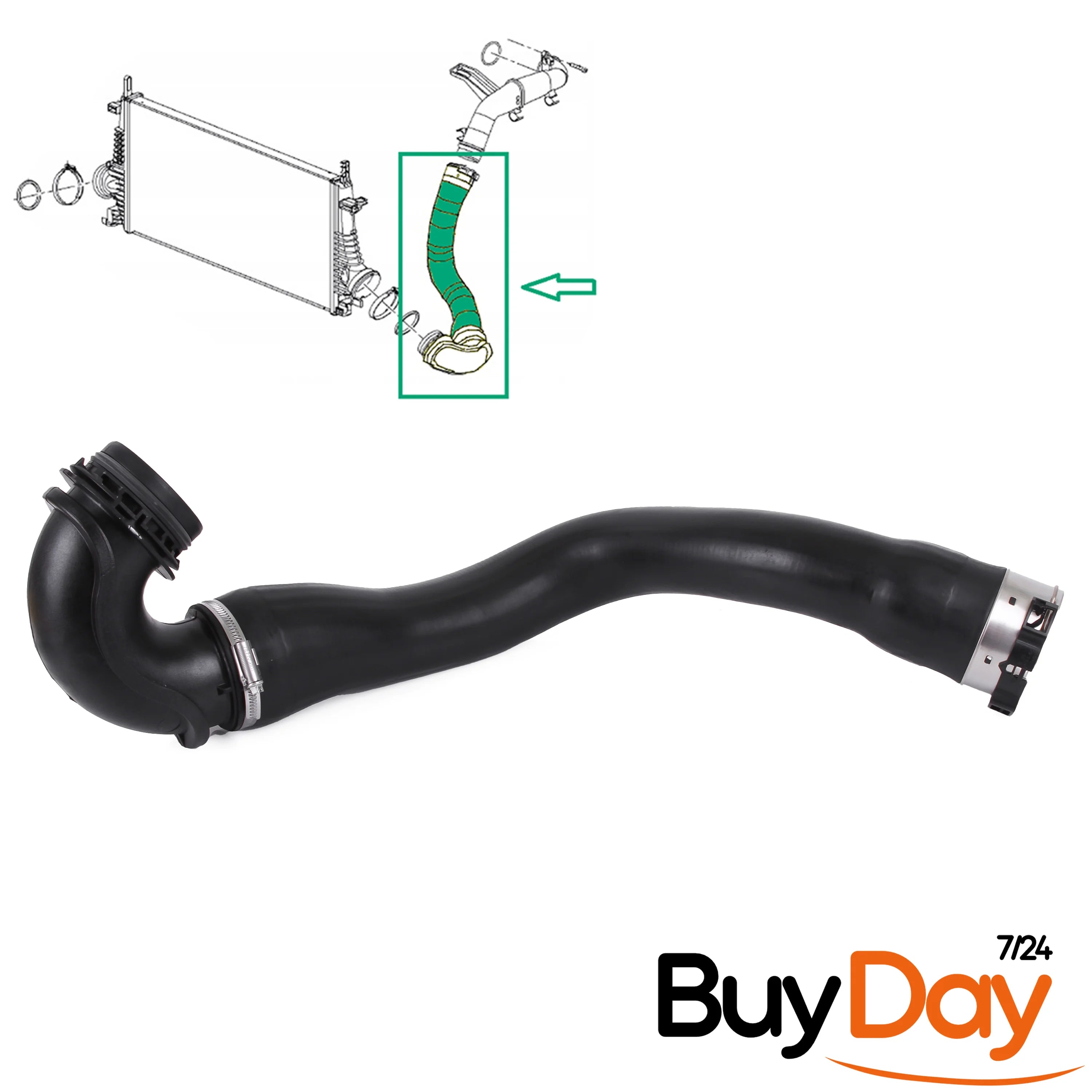 buyday Turbo Intercooler Hose Pipe