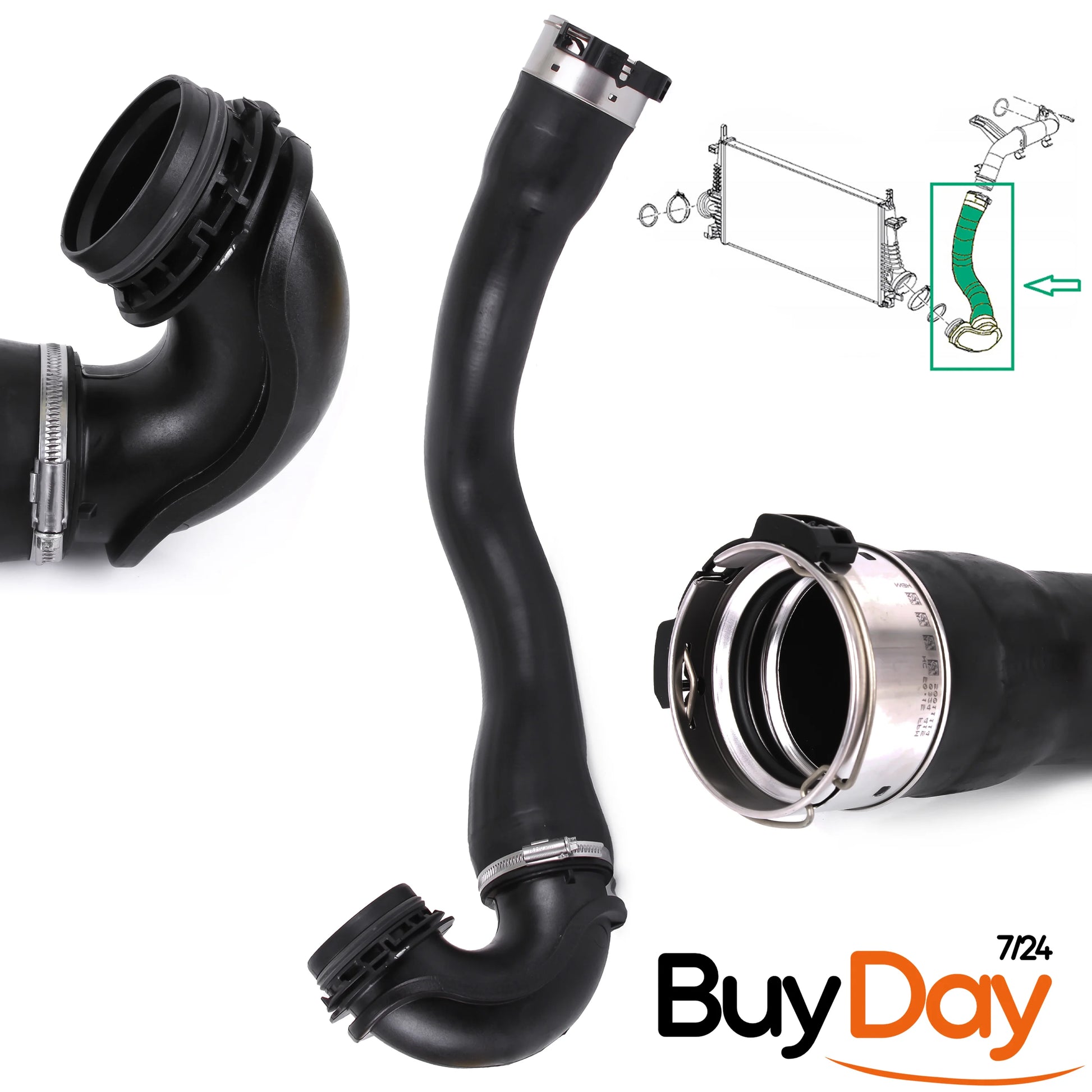 buyday Turbo Intercooler Hose Pipe