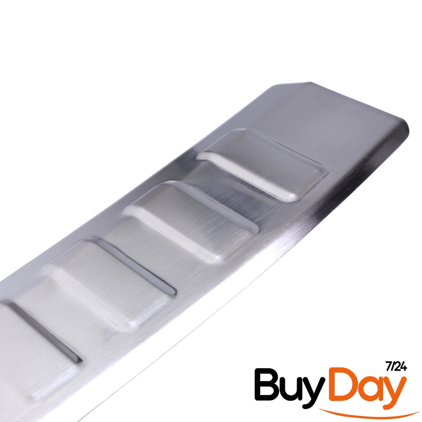 clickmax Rear Bumper Protector Sill Cover, Brushed Stainless Steel Scuff Guard, Car Accessories for Octavia Kombi (Estate) Models 2020-Onwards