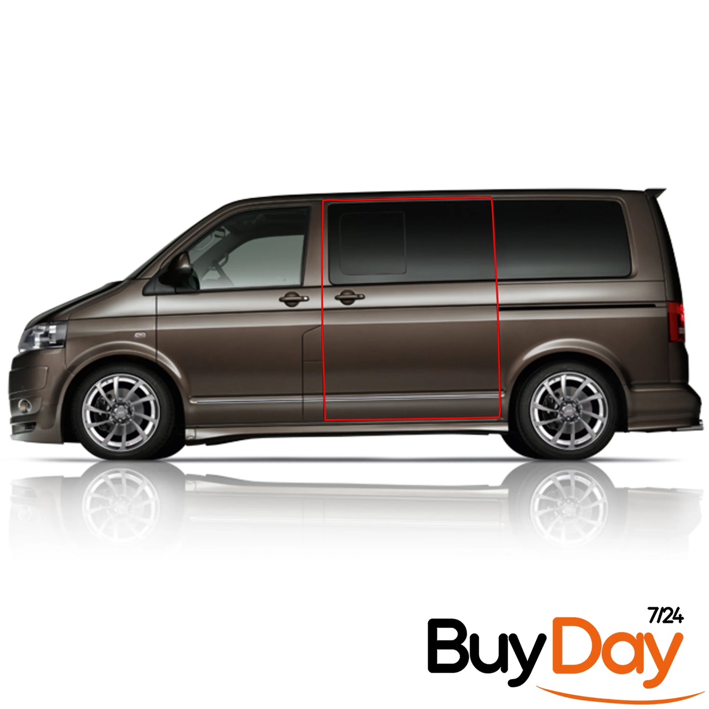 Full 4 Pieces Door Seal Kit Compatible with Transporter T5 T6 T6.1 - Tailgate Models