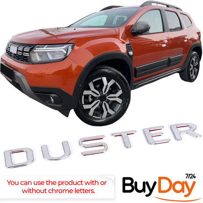 16 Piece Full Body Kit, Wheel Arch Trims & Side Door Cladding, ABS Off-Road Look, Car Accessories, Compatible with Duster MK2 Models 2018-2023