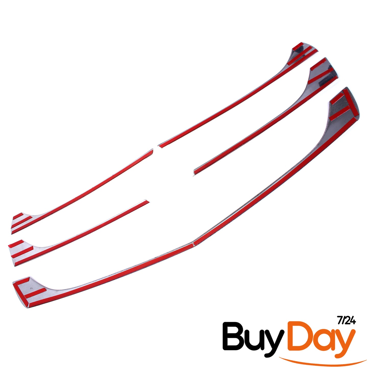 5 Piece Set Front Grille Moulding Trim, Stainless Steel Chrome Finish, Centre Grill Cover Strips, Car Accessories, Fits Vito (W447) Van MPV Models 2014-2019