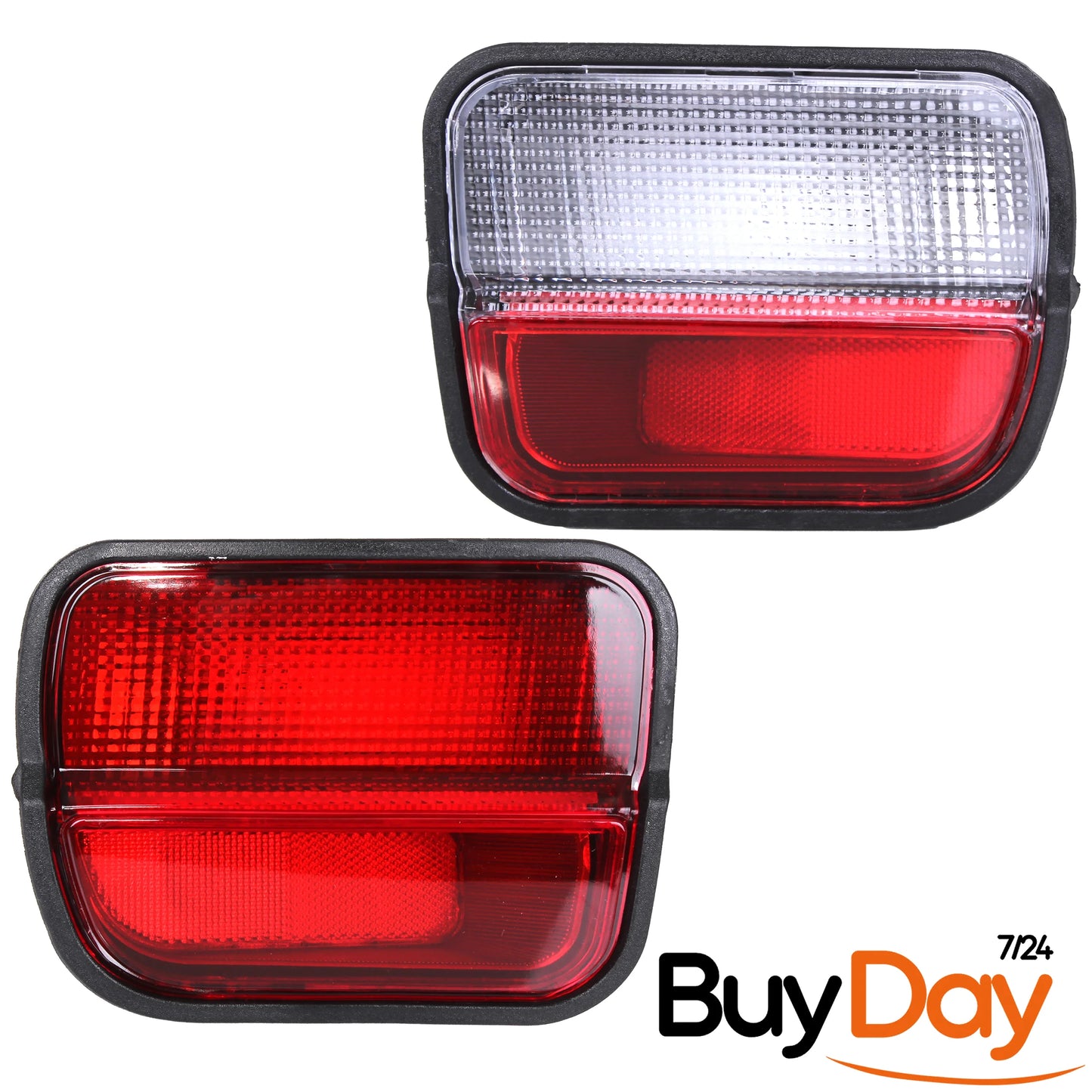 clickmax Rear Bumper Fog Light Left and Right Side Compatible With CRV 34401S10G01 (1997-2001)