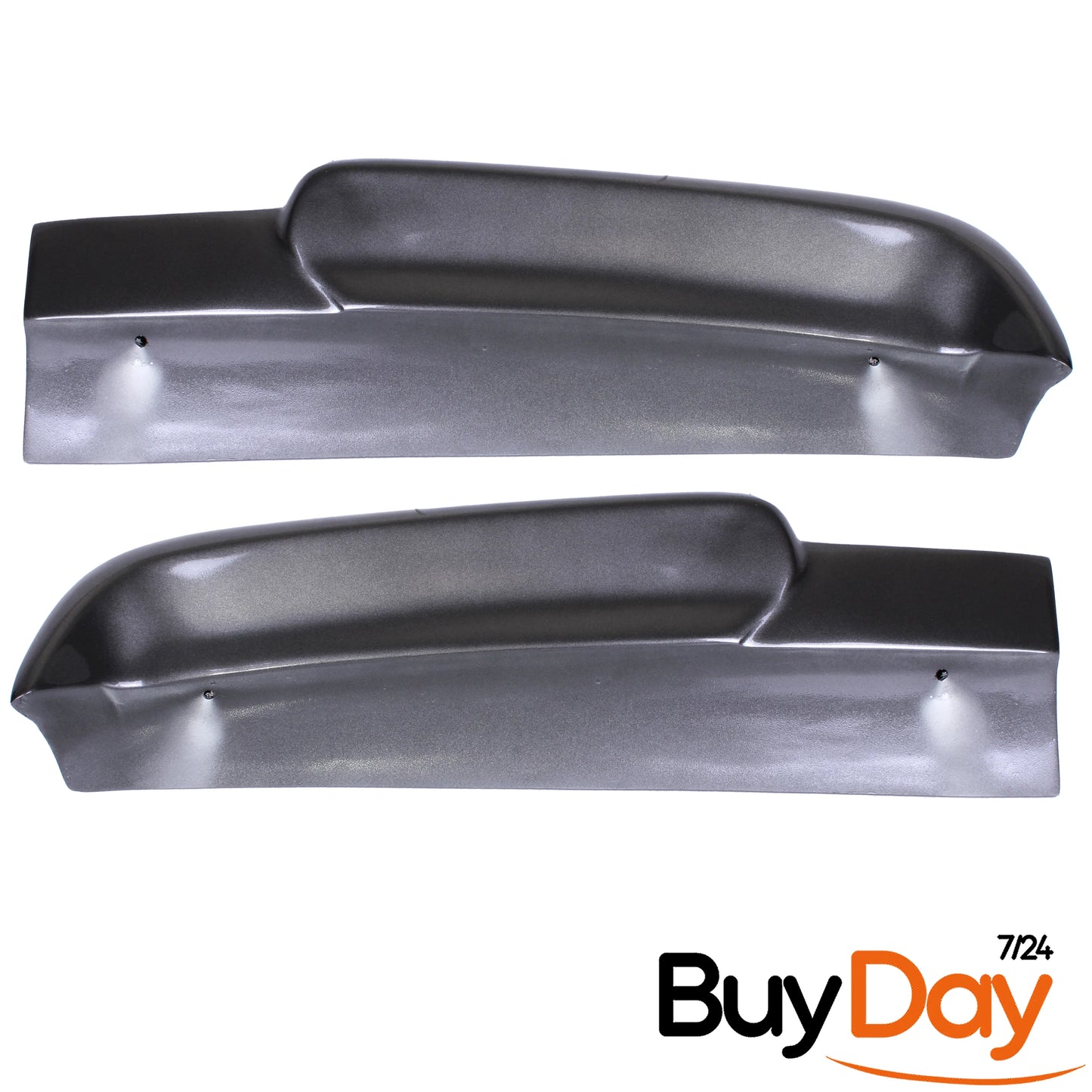 Twin Rear Roof Spoiler for Barn Door Models, Painted in Magnetic Grey, Exterior Styling Body Kit Accessory, Compatible with Transit & Tourneo Custom Vans 2012-2018