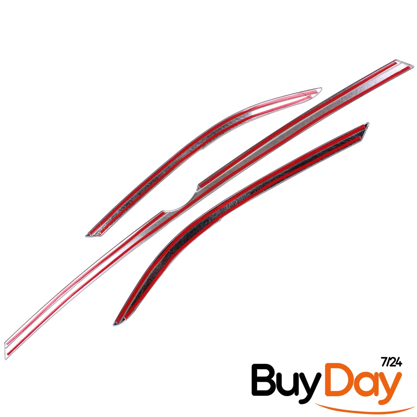 clickmax 3 Piece Set Chrome Headlight Upper Trim, Stainless Steel Eyelid Eyebrow Covers, Car Accessories, Compatible with Passat B8 (Limousine & Variant) Models 2014-Onwards