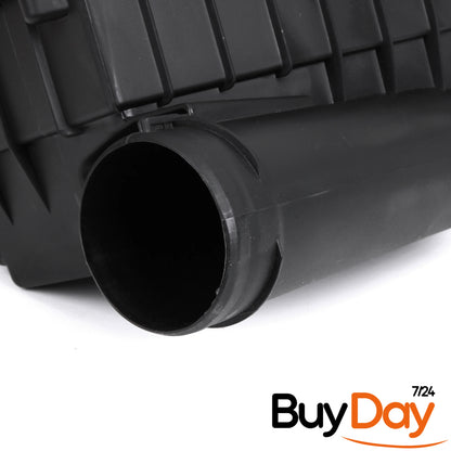 Engine Air Filter Box Housing Assembly, Air Cleaner Box, Compatible with 1.6L 1.9L 2.0L TDI Diesel Engines, Fits Golf Passat Caddy A3 Octavia Leon, 3C0129607BD, 3C0129601BS